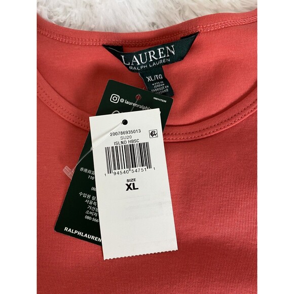 Ralph Lauren Women's Size XL  Orange  Stretch Tee Shirt - Picture 3 of 9